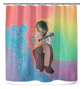 Waterproof Shower Curtain featuring Cherry Blossom Charm for a serene bathroom vibe.